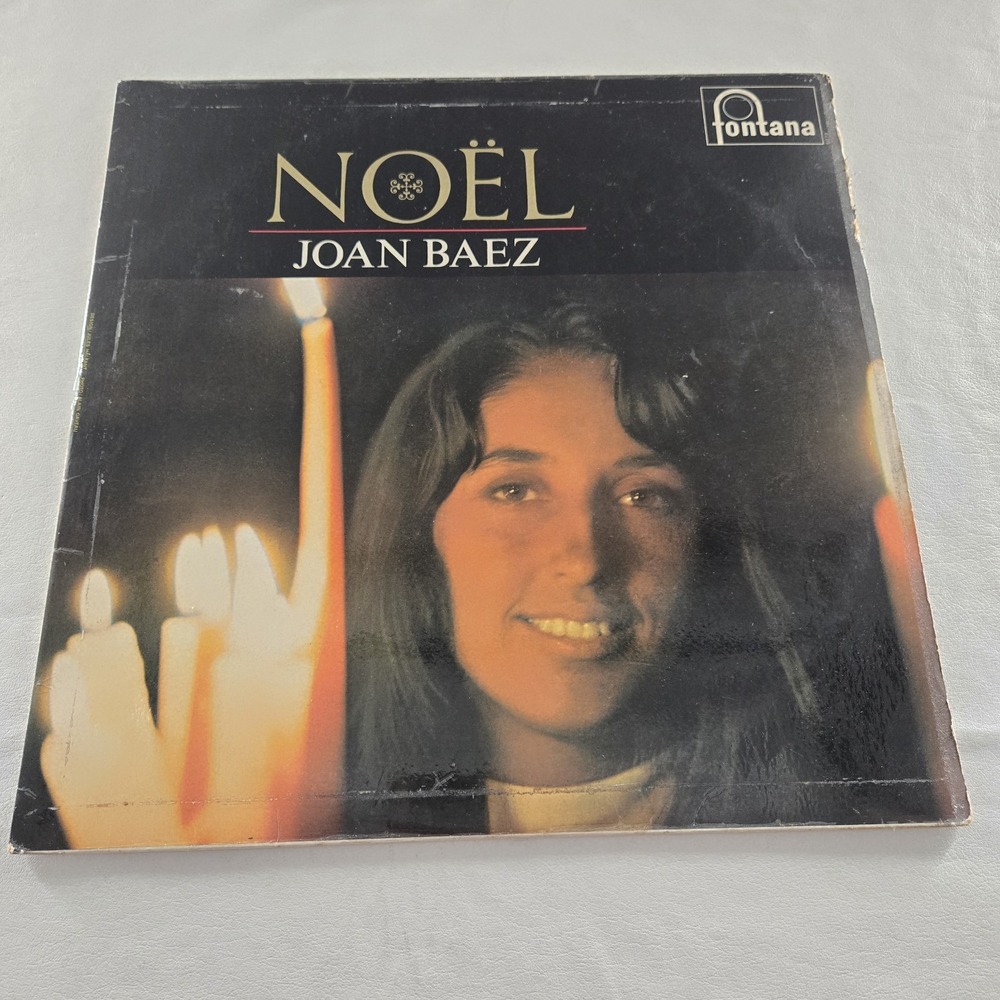 Joan Baez – Noël LP Record Vinyl 1966 Fontana Folk Christmas 33RPM Good+ Tested